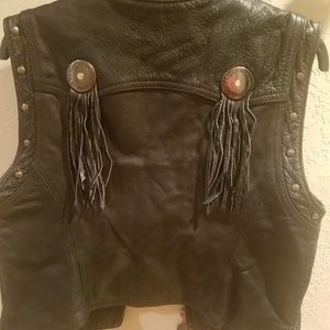 Harley Davidson women's Lg black vest